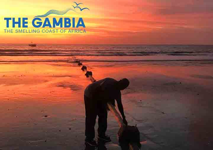 Paradise Beach in Sanyang, the Gambia. A pipeline from Nissim Fishmeal Factory is making it not so much 'Paradise' anymore. (Picture Momodou S. Janneh)