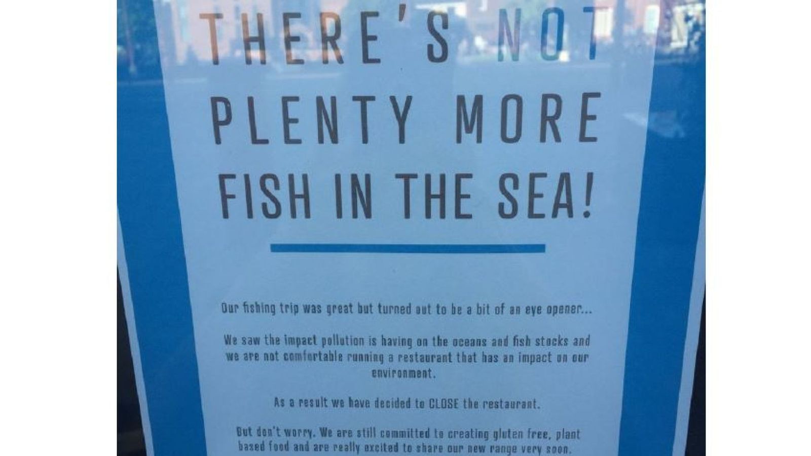 Fish and chip restaurant closes when owners witness depleted sea