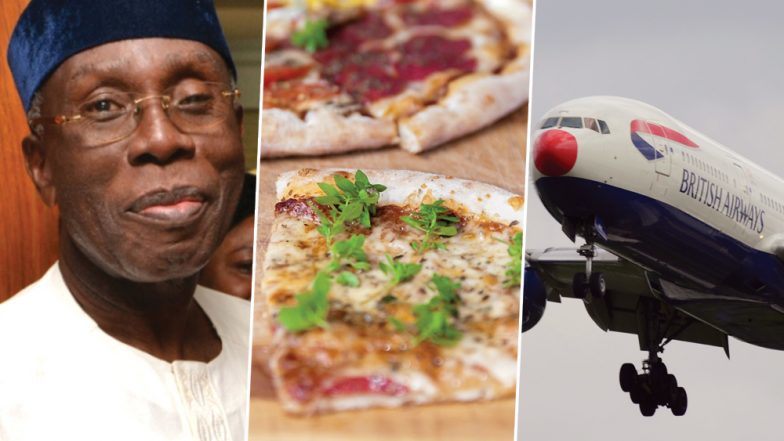 Superrich Nigerians are ordering pizza from London and having it delivered by British Airways, government minister says